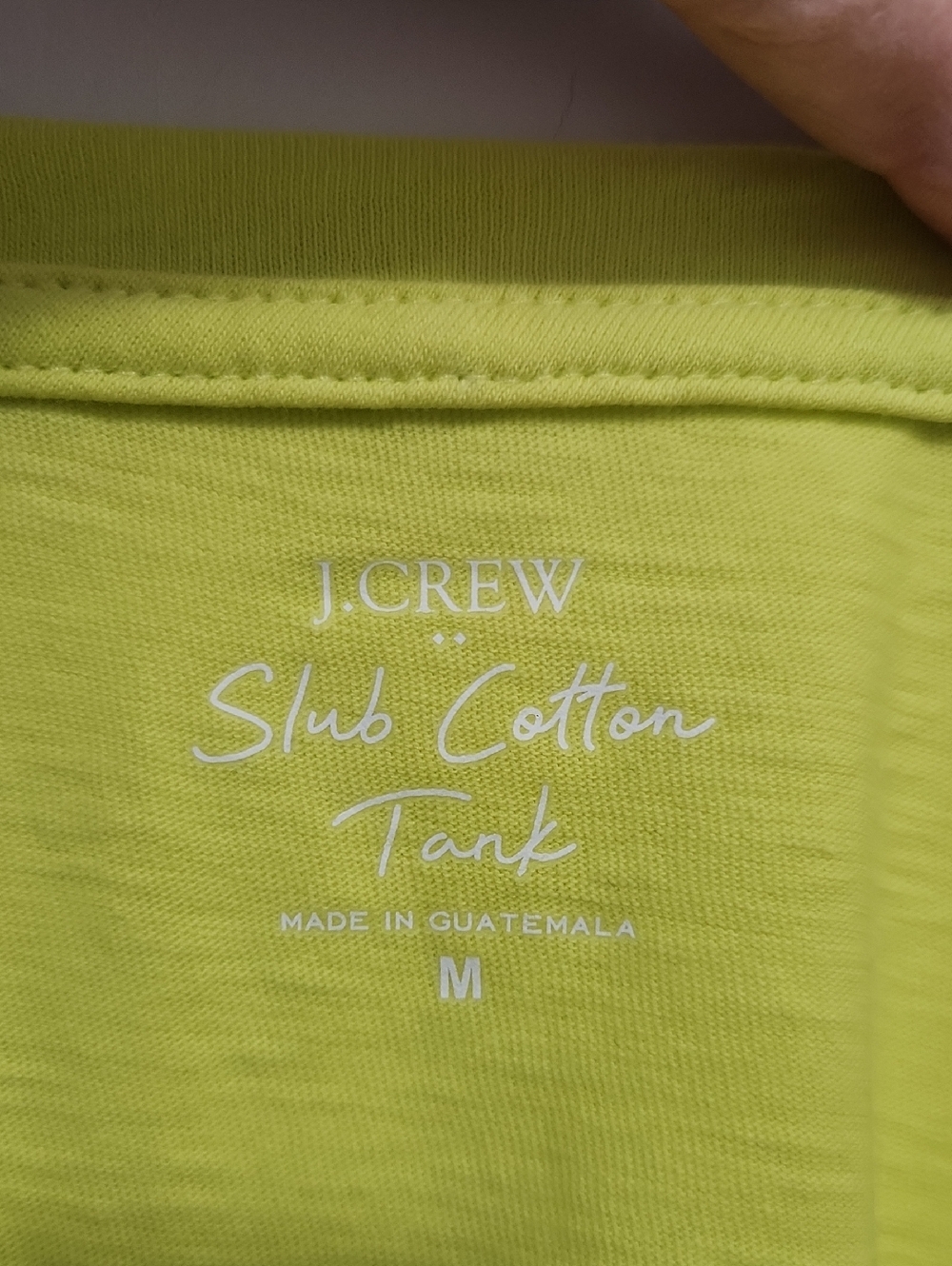 NWT J. Crew Yellow V-Neck Tank Top Size Medium - Picture 4 of 7